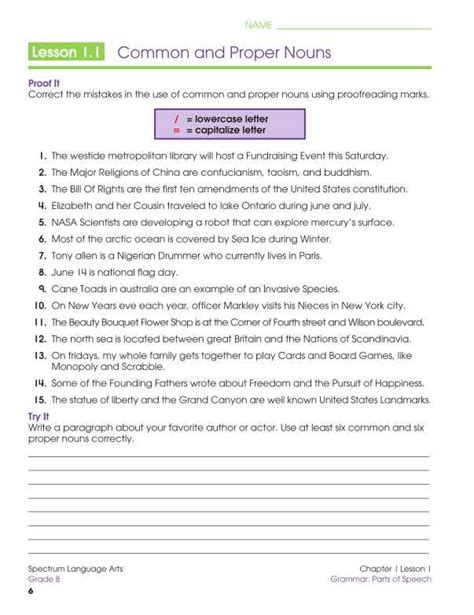 Spectrum Language Arts Workbook Grade 8 704595 Supplyme