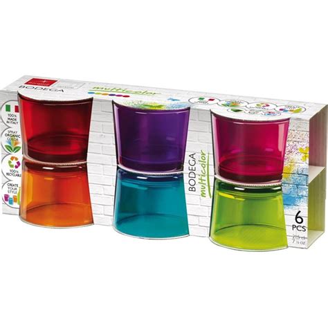 Bicchieri Bodega Mini Cl Multicolore X Bormioli Rocco Pz Coop Shop