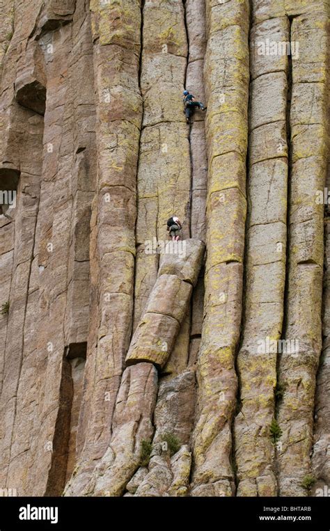 Climbing the rock Stock Photo - Alamy