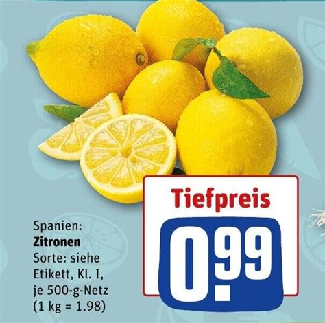 Spanien Zitronen Tilbud Hos REWE