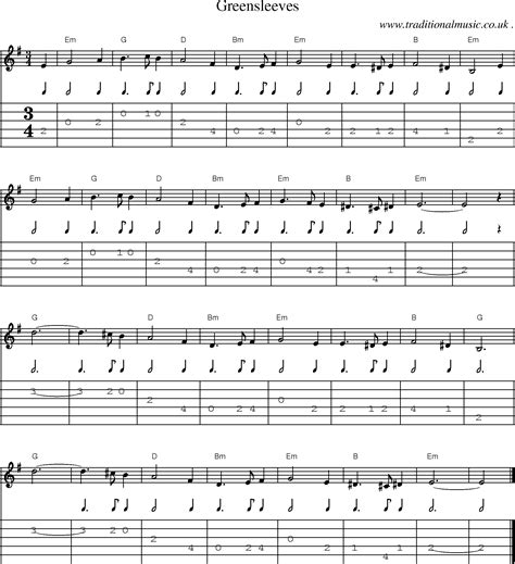 Greensleeves Classical Guitar Tab Pdf Memetopp