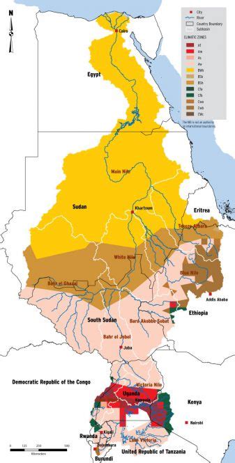 Nile Basin Climate Zones Nile Basin Water Resources Atlas