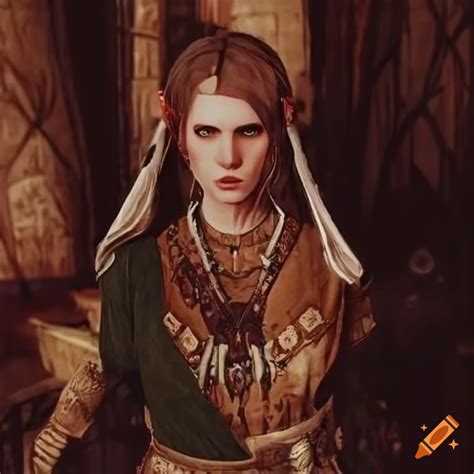 Dalish Elf Keeper With Dark Tribal Aesthetic In Dragon Age Concept Art