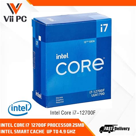 Local Stock Intel Core I7 12700f Core I7 12th Gen Alder Lake 12 Core 8p4e 21 Ghz Lga1700