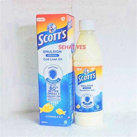 Jual Scotts Emulsion Original Putih Ml Indonesia Shopee Indonesia