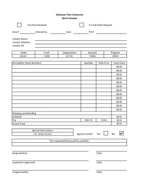 Fillable Online PCard Order Request Form Fax Email Print PdfFiller