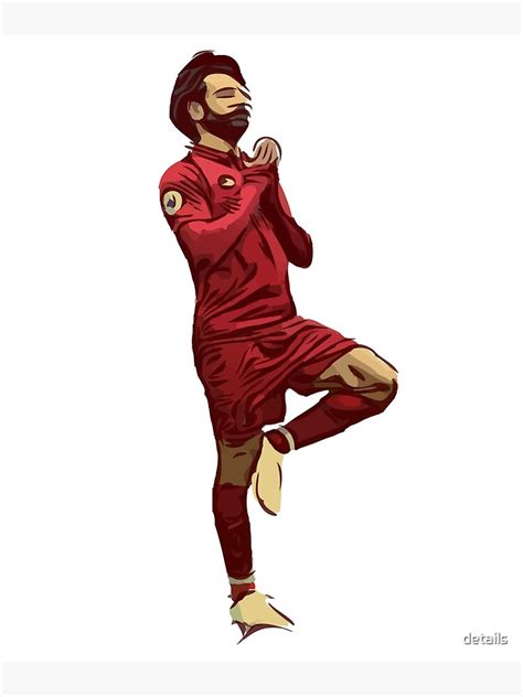 "Mohamed Salah Yoga art" Poster for Sale by details | Redbubble