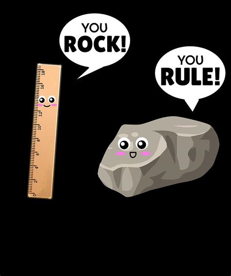 You Rock You Rule Cute Rock Pun Digital Art By Dogboo Pixels