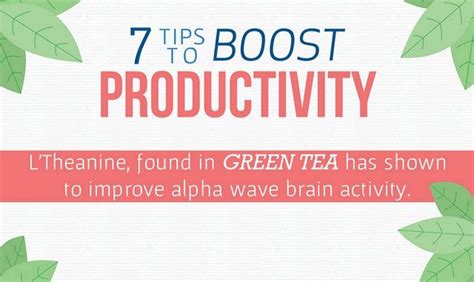 7 Tips To Boost Productivity Infographic Visualistan