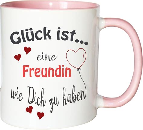 Sheepworld Tasse Motiv Küsschen Tasse mit Spruch Porzellan 60 cl