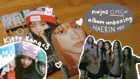 Unboxing Newjeans 1st Single Album OMG Message Card Ver HAERIN