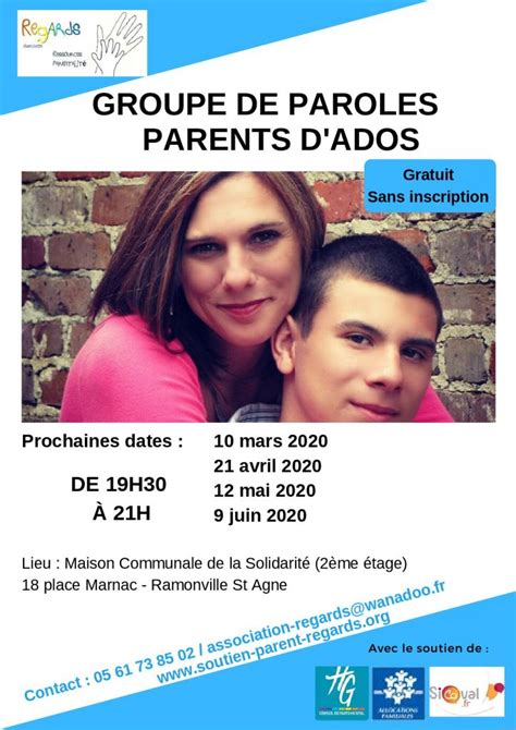 Groupe De Paroles Parents Dadolescents Regards