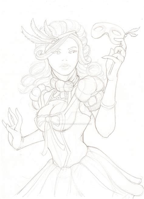 Masquerade Sketch By Prismchamber On Deviantart