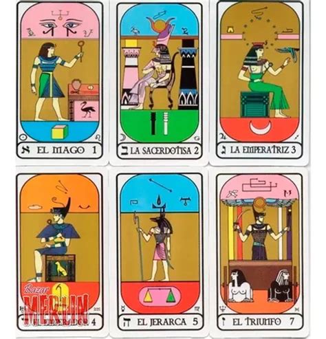 Tarot Egipcio 78 Cartas Y Folleto Cartas Plastificadas Envío gratis