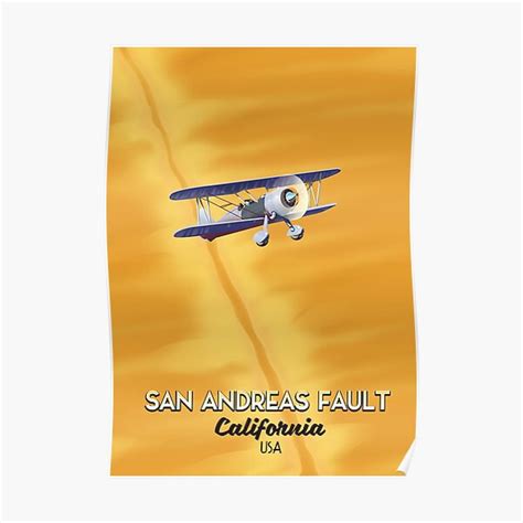 "San Andreas fault California" Poster for Sale by vectorwebstore ...