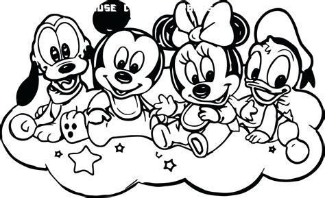 Baby Mickey Mouse Coloring Pages