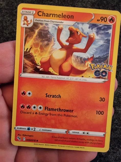 Carte Pok Mon Anglais Charmeleon Glutexo Pokemon Go S B Neuf