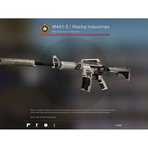 CSGO Skin M4A1 S Mecha Industries Cosmetic With Stickers Instant