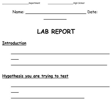 22 Printable Lab Report Templates And Examples MS Word Best