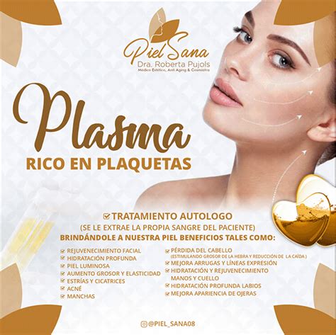 Piel Sana Dra Roberta Pujols Plasma Rico En Plaqueta On Behance Skin