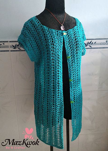 Ravelry Summer Air Cardi Vest Pattern By Maz Kwok