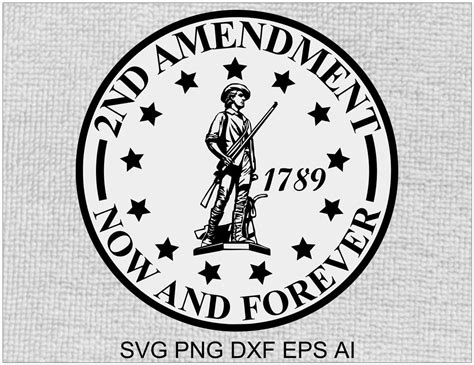 2nd Amendment Now And Forever Decal Svg Digital Download Etsy