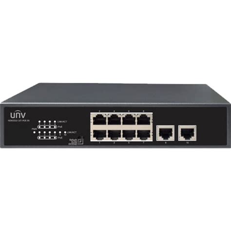 8 Port Poe 10100mpbs Switch With 2 Gigabyte Uplink Total Output 120w Poe Network Switches