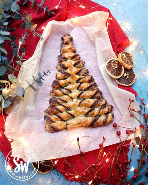 Nutella Puff Pastry Christmas Tree Sew White