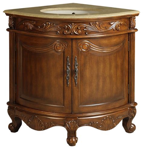 Classic-Style Bayview Corner Sink Vanity, 24" - Traditional - Bathroom ...