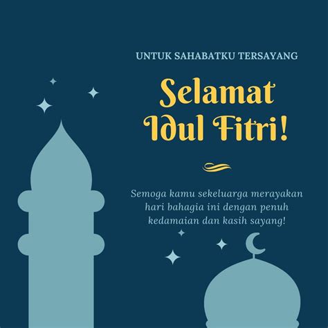 55 Kartu Ucapan Idul Fitri Terbaru 1442 H Download And Share ~