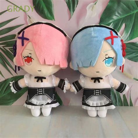 Gris Japonais Rem Ram Peluche Cosplay Peluche Poup E Re Vie Dans Un