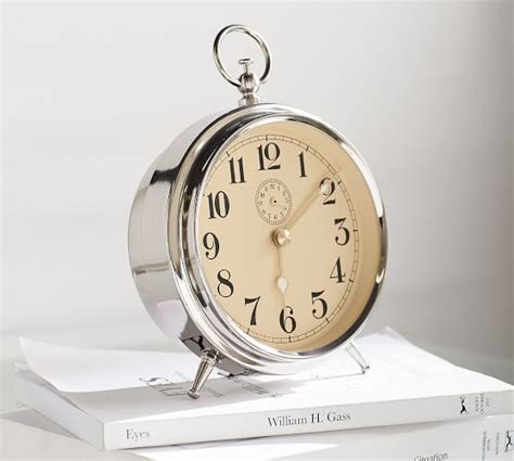 Wall Clocks Decorative Clocks And Table Clocks Pottery Barn Alarm