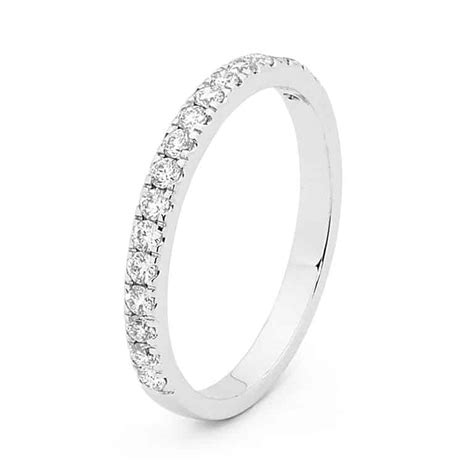 18ct White Gold Full Circle Diamond Weddingeternity Ring Xennox Diamonds