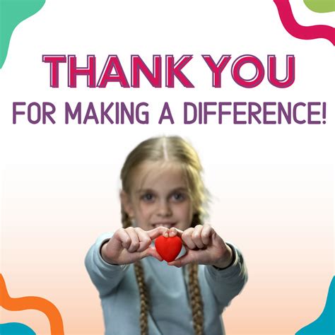 Thank You For Making A Difference A Kids Place Of Tampa Bay