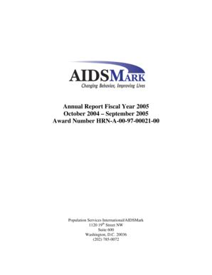 Fillable Online Pdf Usaid Annual Report Fiscal Year October