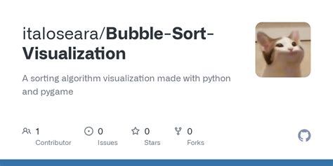 Github Italosearabubble Sort Visualization A Sorting Algorithm Visualization Made With