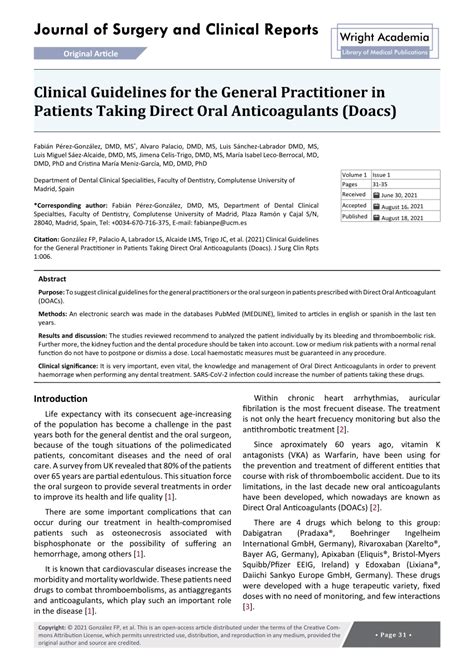 Pdf Clinical Guidelines For The General Practitioner In Patients