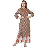 Buy Sanganeri Kurti Women S Cotton Printed Kurta With Sharara Set