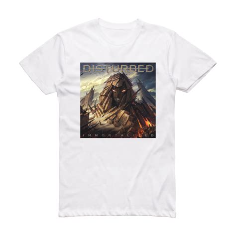 Disturbed Immortalized Album Cover T-Shirt White – ALBUM COVER T-SHIRTS