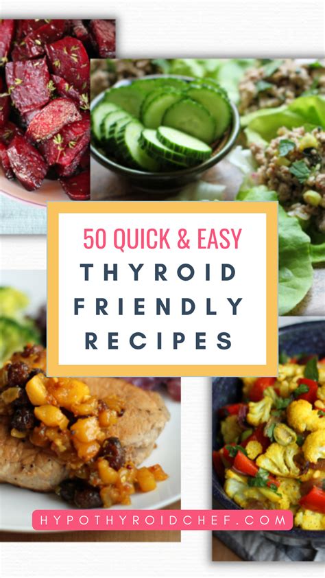 50 Quick And Easy Thyroid Friendly Recipes Thyroid Healthy Foods Thyroid Meal Plan Thyroid