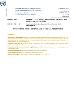 Draft Decision Wmo Document Template Doc Template Pdffiller