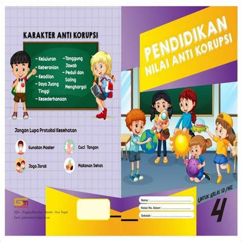 Jual Buku Pendidikan Nilai Anti Korupsi Kelas 4 SD Shopee Indonesia