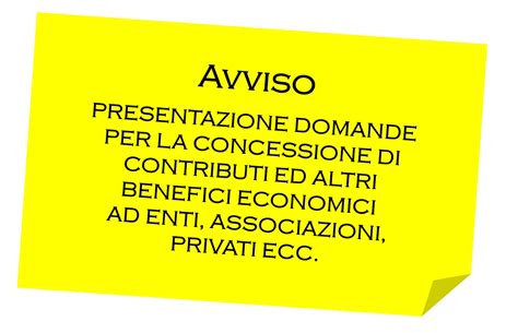 Richiesta Per La Concessione Di Contributi Da Parte Di Enti