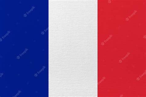 Premium Photo | Flag of france or french banner on paper background