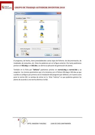 Conocimiento del entorno y configuaración Autodesk Inventor v2010 PDF