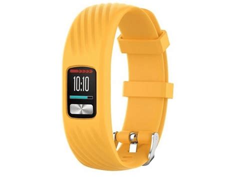 STRAP IT Siliconen Band Geschikt Voor Vivofit 4 Smartwatch Bandje Geel