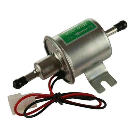 12v Universal Electric Inline Low Pressure Gas Fuel Pump Facet Cylinder