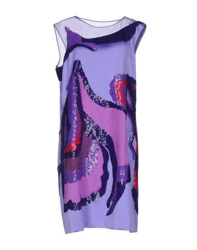 Lilac Knee Length Dress By Alberta Ferretti