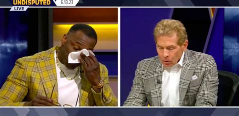 Watch Shannon Sharpe Breaks Down While Saying Goodbye To Skip On