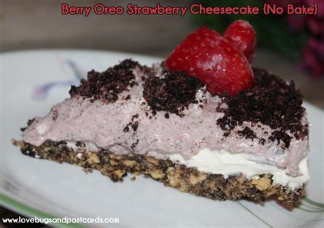 Berry Oreo Strawberry Cheesecake Recipe {No Bake}